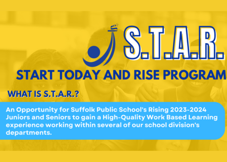  STAR is a summer job opportunity for rising Juniors and Seniors